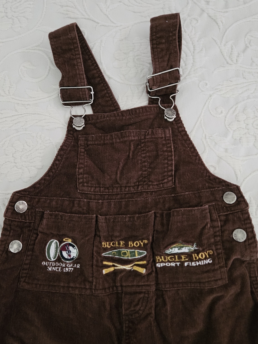Bugle Boy Brown Corduroy Overalls - Kids - Picture 2 of 10